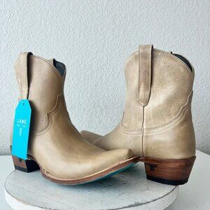 Lane EMMA JANE Womens Cowboy Bootie 9.5 Butterscotch Western Cowgirl Short Boots